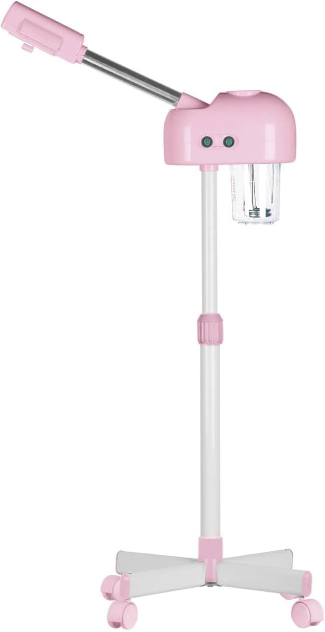 Vaporizador facial profesional, vaporizador facial para esteticista, vaporizador facial de ozono, color rosa – Vaporizador