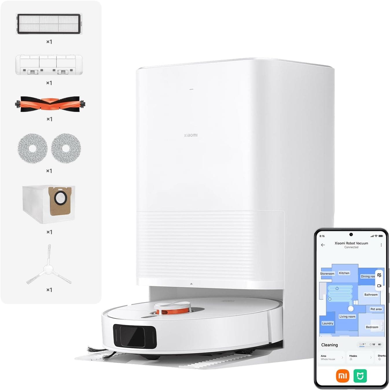 Robot aspirador XIAOMI X20 Pro sistema Inteligente de navegación láser (LDS) – XIAOMI