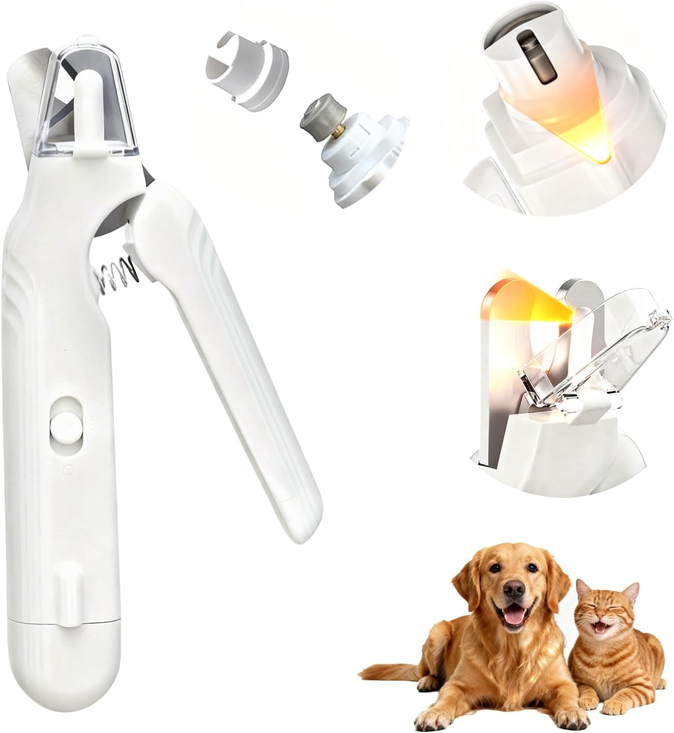 Cortaúñas para mascotas Cortaúñas con luces LED duales – Cortaúñas
