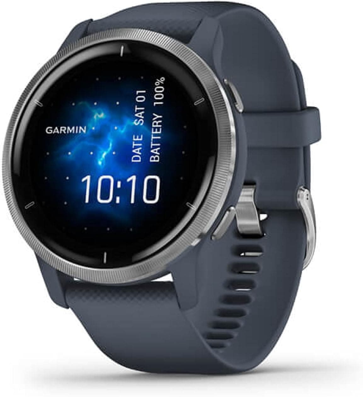 Garmin Venu 2 - Reloj Inteligente con GPS, música y Deportes, Azul Grafito, 45 mm (Reacondicionado) – Garmin