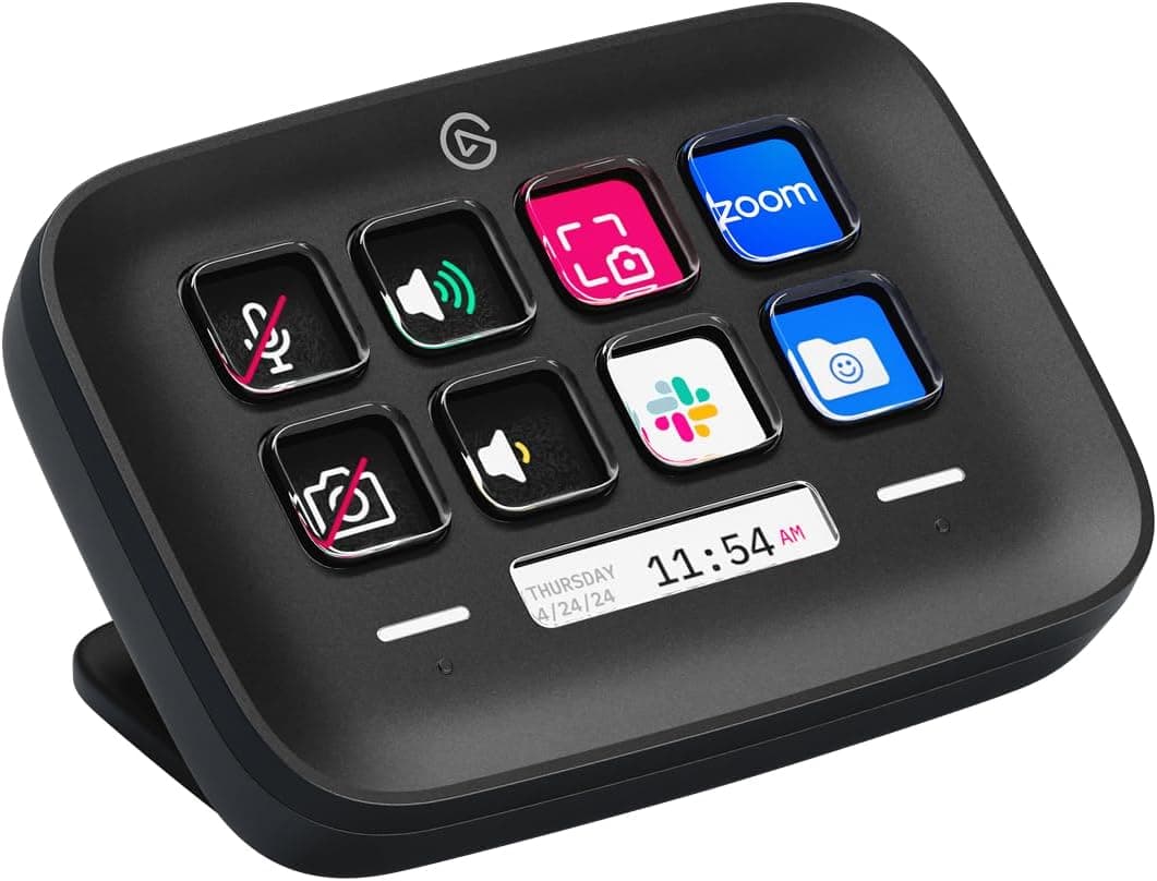 Elgato Stream Deck Neo Black - 8-Key Workflow Controller – 