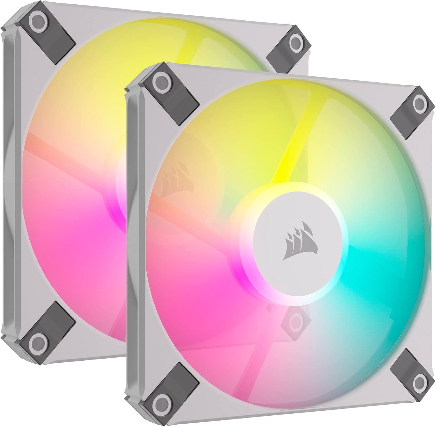 Corsair AF120 RGB Slim, Kit de Ventilador de 120 mm con Rodamiento Dinmico de Fluidos PWM - Perfil – 