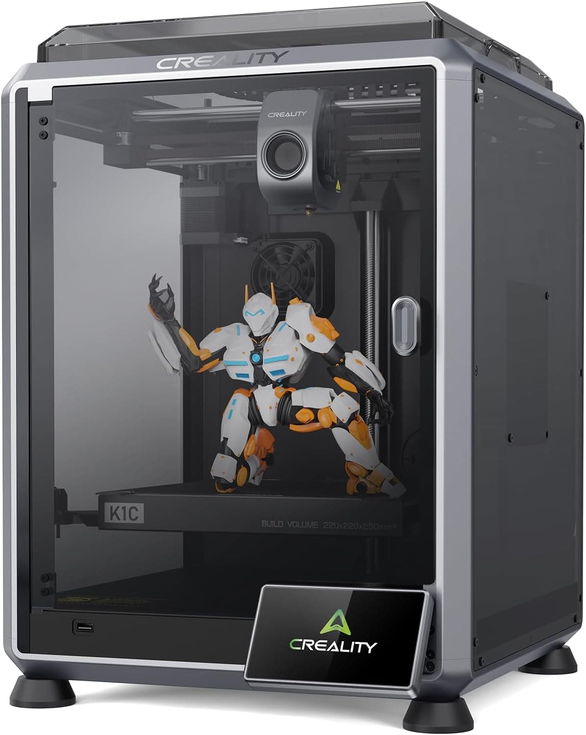 Creality Impresora 3D K1C Gris, Impresora 3D 600mm/s Impresión Rápida, con Cámara AI, Nivelación Automática, Extrusora Rob... – Creality