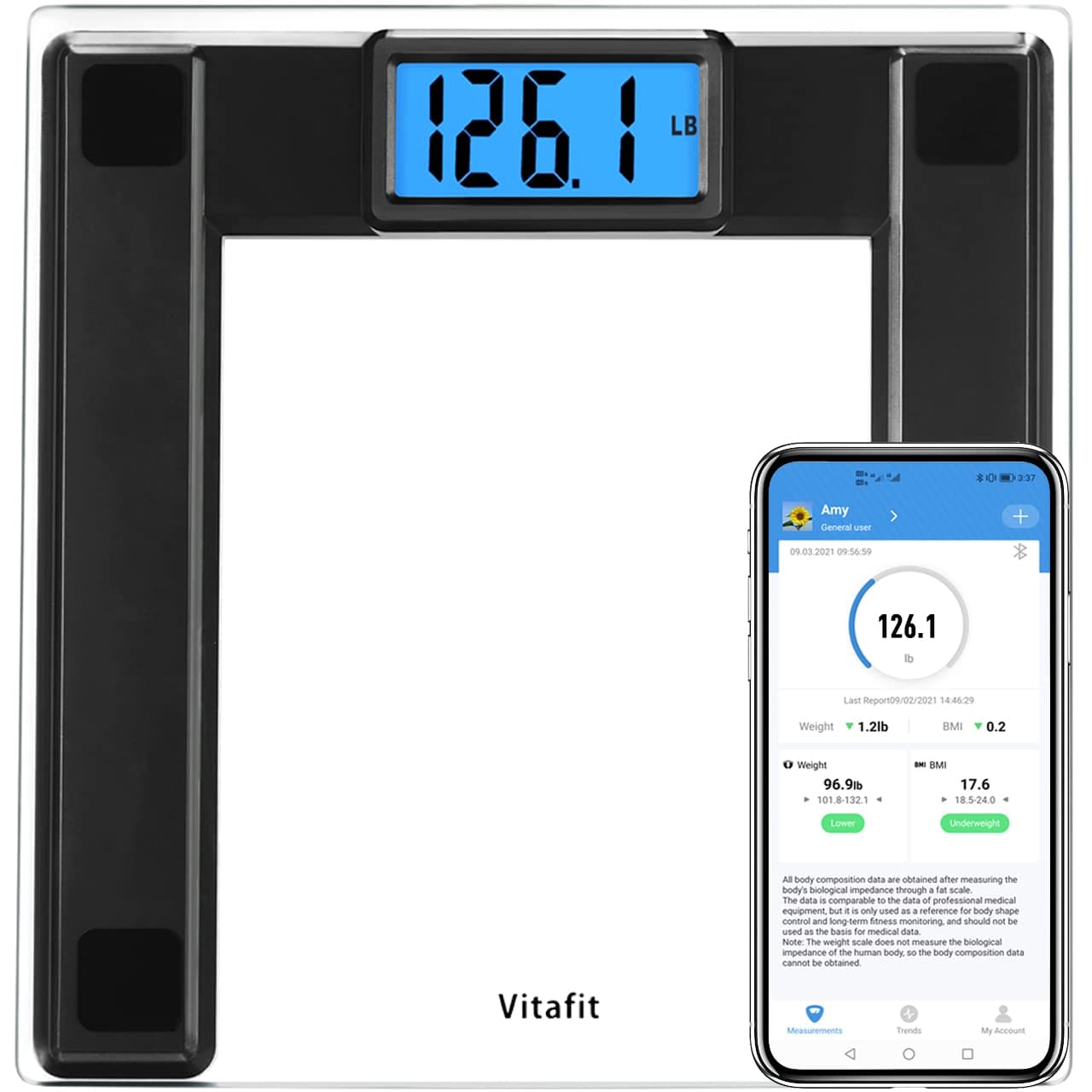 Báscula inteligente Vitafit 250kg – Vitafit