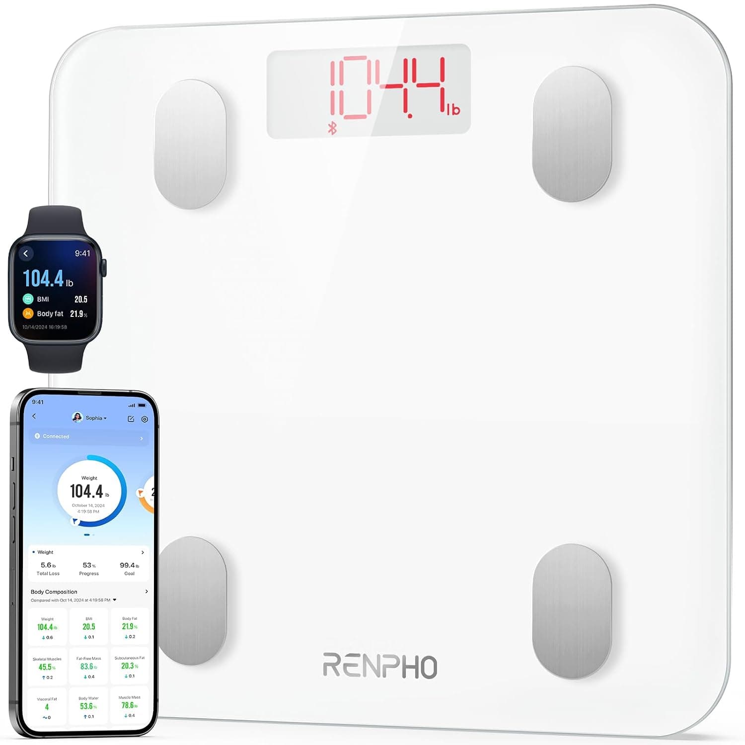 Báscula inteligente RENPHO – RENPHO