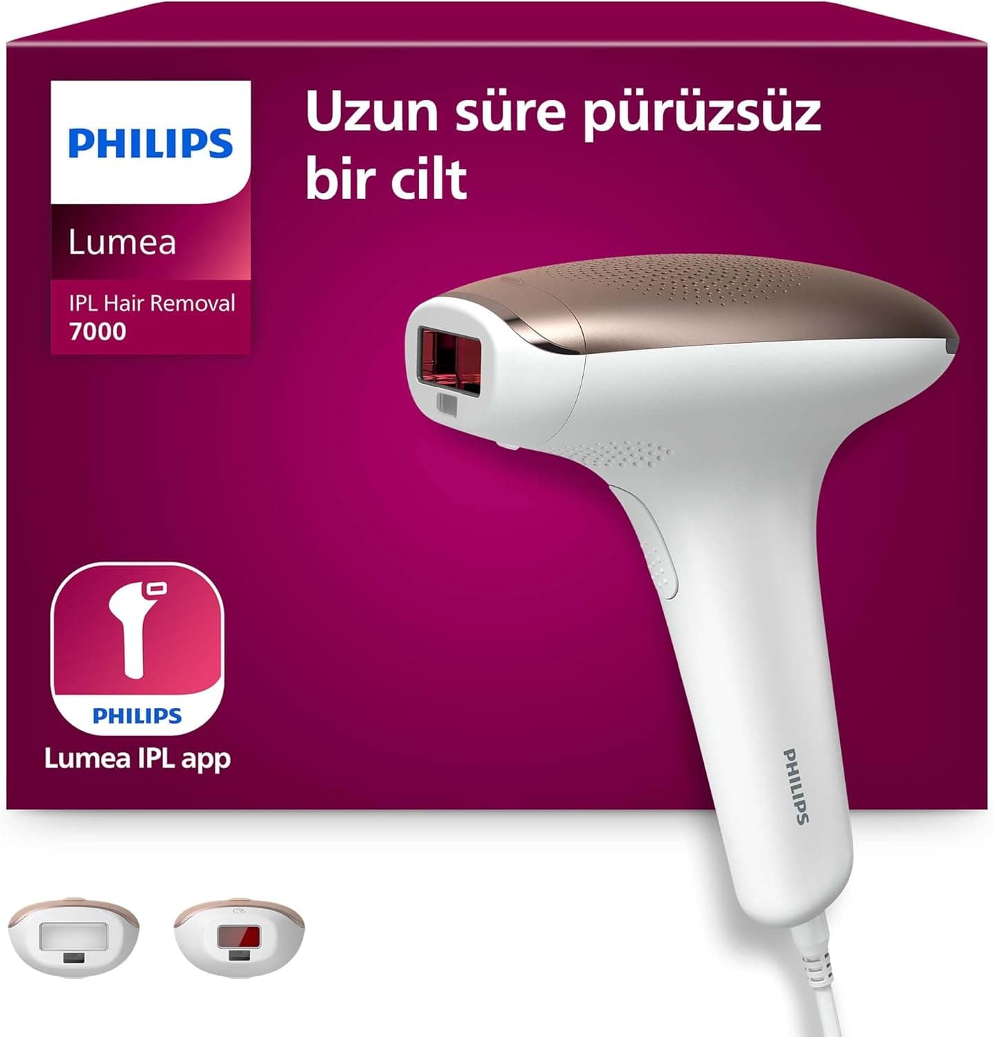 Philips Lumea Advanced Dispositivo de depilación IPL SC1997/00 - Depilación con luz (Oro, Blanco, Luz pulsada doméstica (H... – Philips