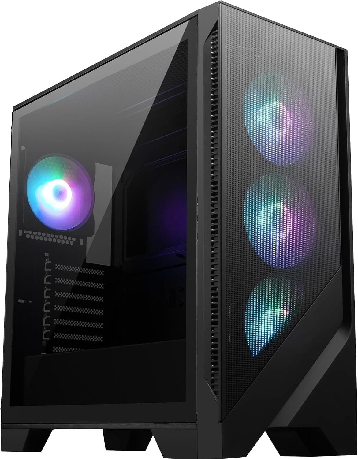 MSI MAG Forge 321R Airflow Mid-Tower PC-Gehuse - ATX-Kapazitt, RTX 40 GPU-Untersttzung, ARGB-L – 