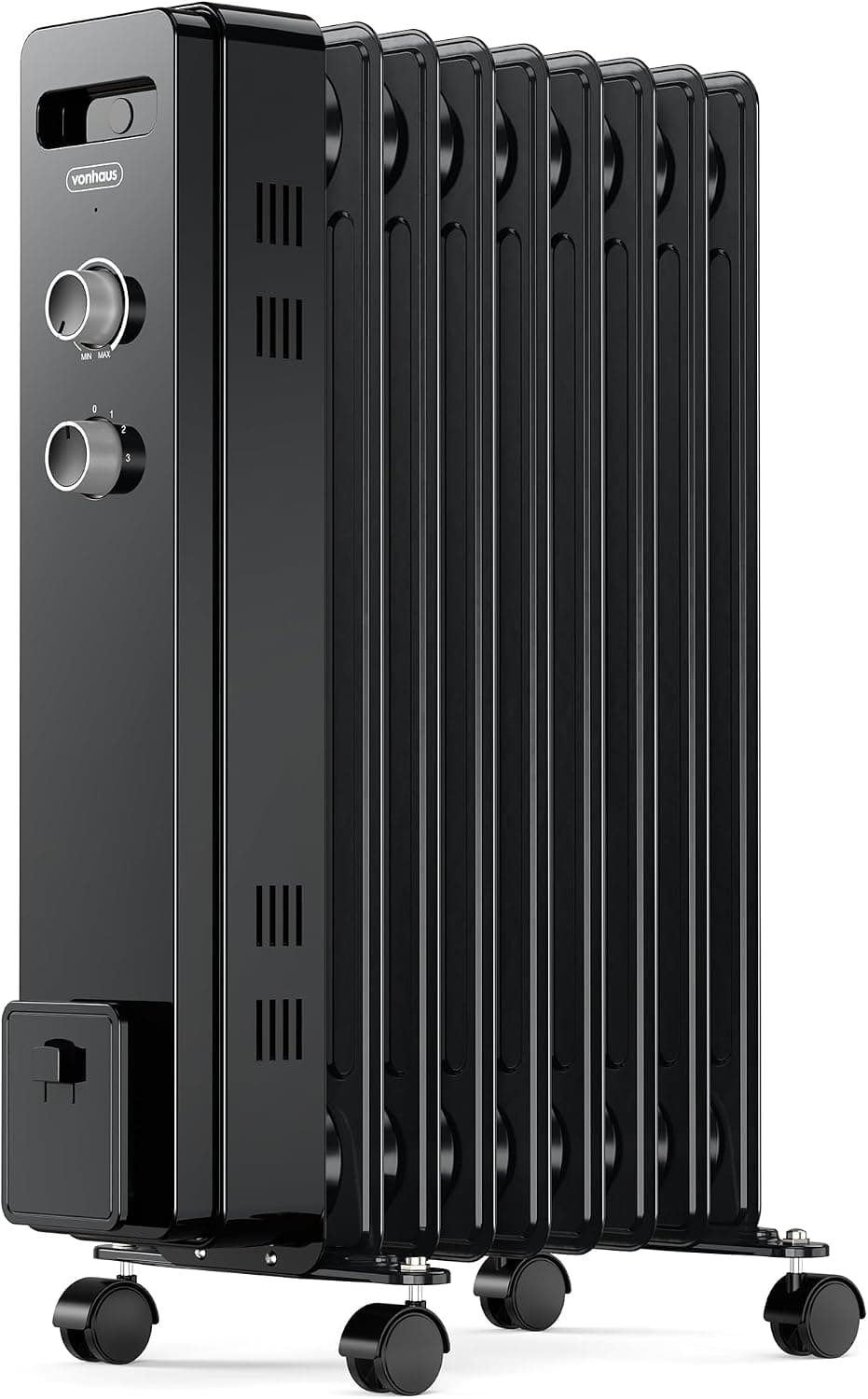 VonHaus Radiador Eléctrico de Aceite de 9 elementos – Calefactor Eléctrico Bajo Consumo Portátil 2000 W - Termostato Ajust... – 