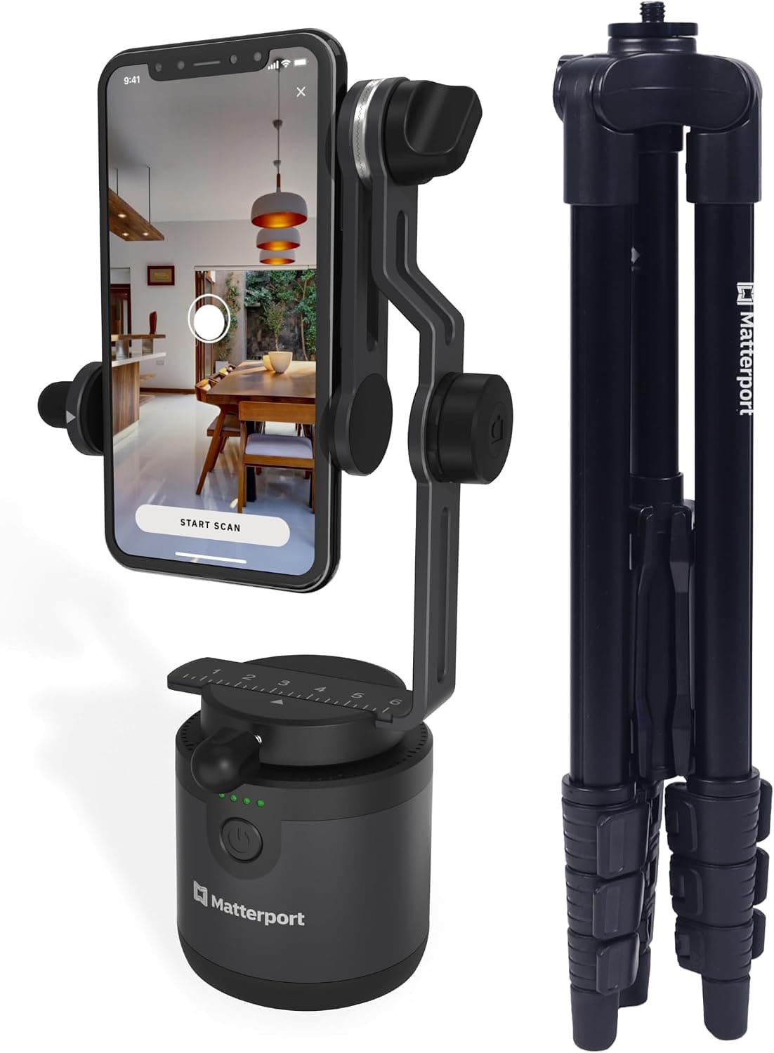 Matterport Axis Gimbal Estabilizador para cámara de teléfono Inteligente - Soporte Giratorio motorizado para escaneos foto... – Matterport