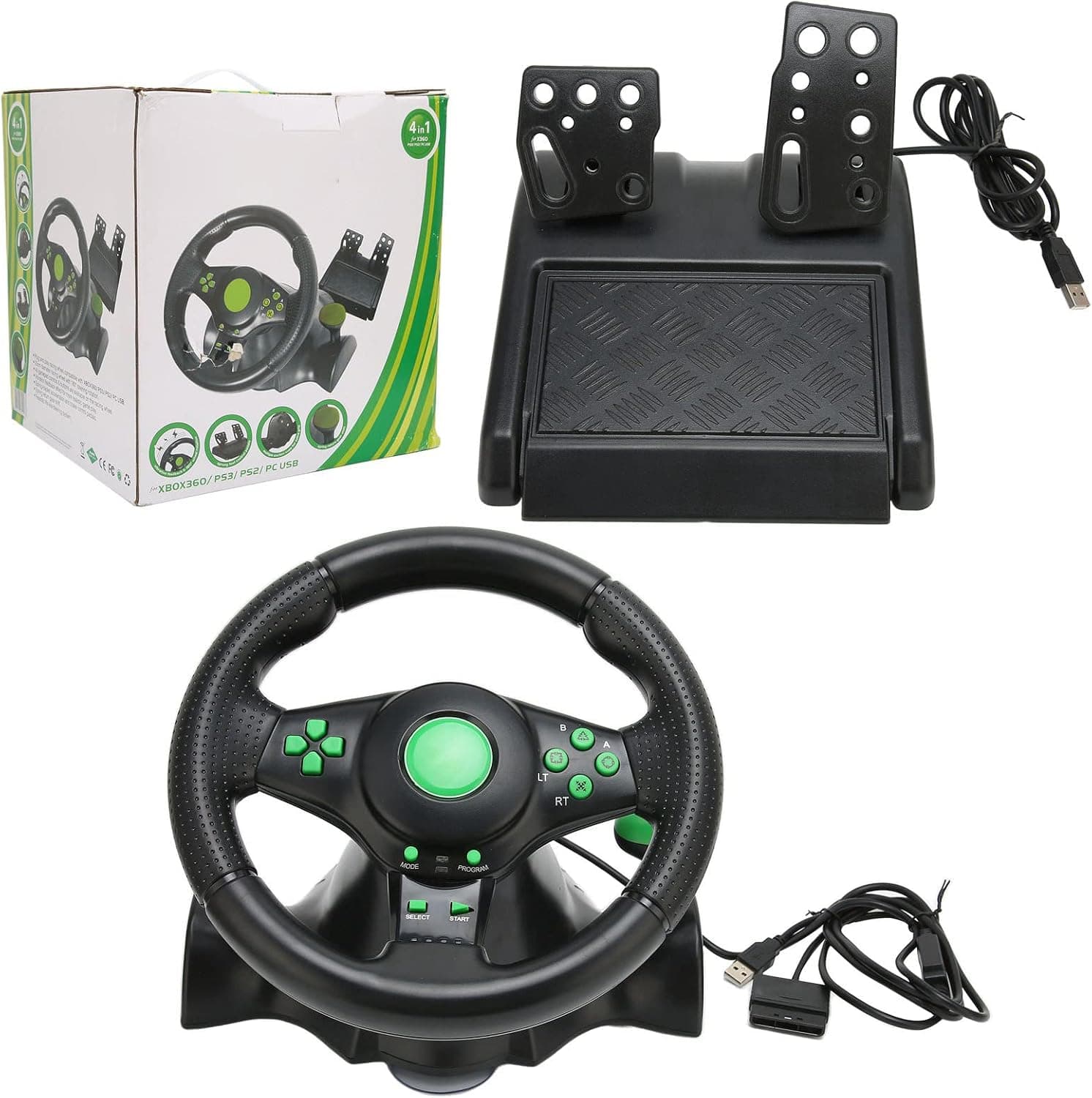 Volante gaming con Pedal Ergonómico – 
