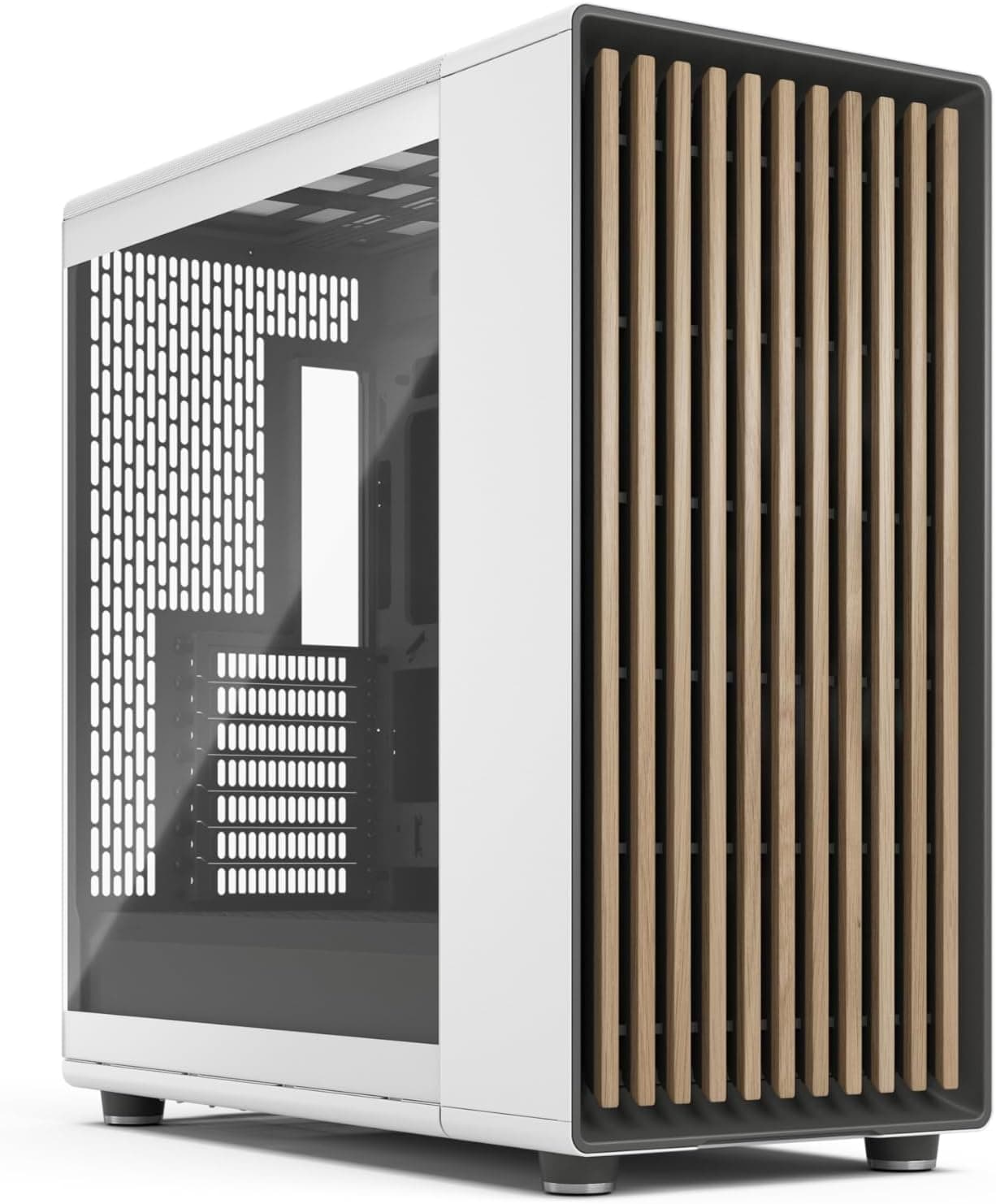 Fractal Design North XL RC Chalk White TG Clear - Botier PC Gaming ATX Ventil avec Panneaux en B – 