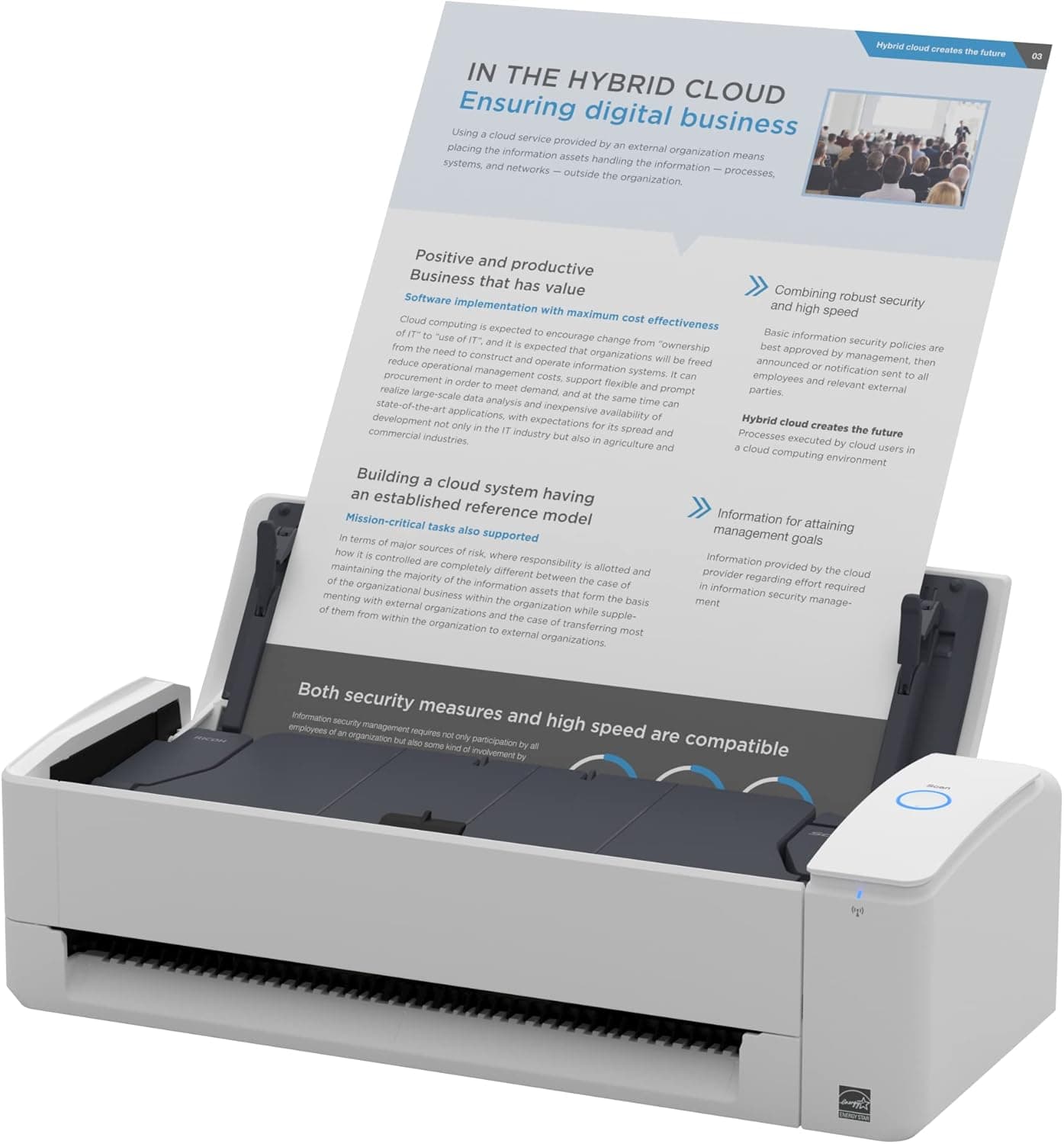 Escáner automático de Documentos ScanSnap iX1300 - Blanco - Tarjeta de Visita a A4, Dúplex, USB 3.2 y WiFi – Escáner