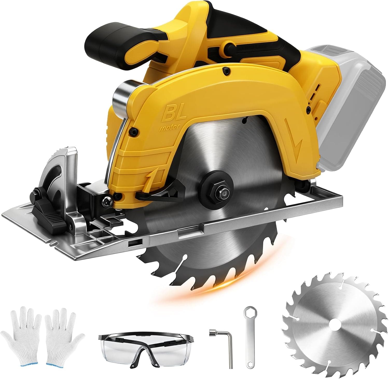 Sierra circular inalámbrica Roadtime 7 pulgadas compatible DeWalt 20V – Roadtime