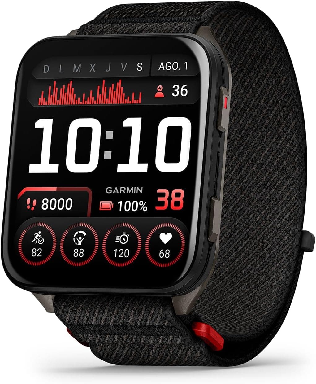 Garmin Venu X1, Smartwatch Premium con GPS, Pantalla AMOLED de 2'', Funciones de Salud y Bienestar 24/7, Altavoz y Micrófono Integrados, Mapas, Linterna LED, hasta 8 días de autonomía, Negro – Garmin