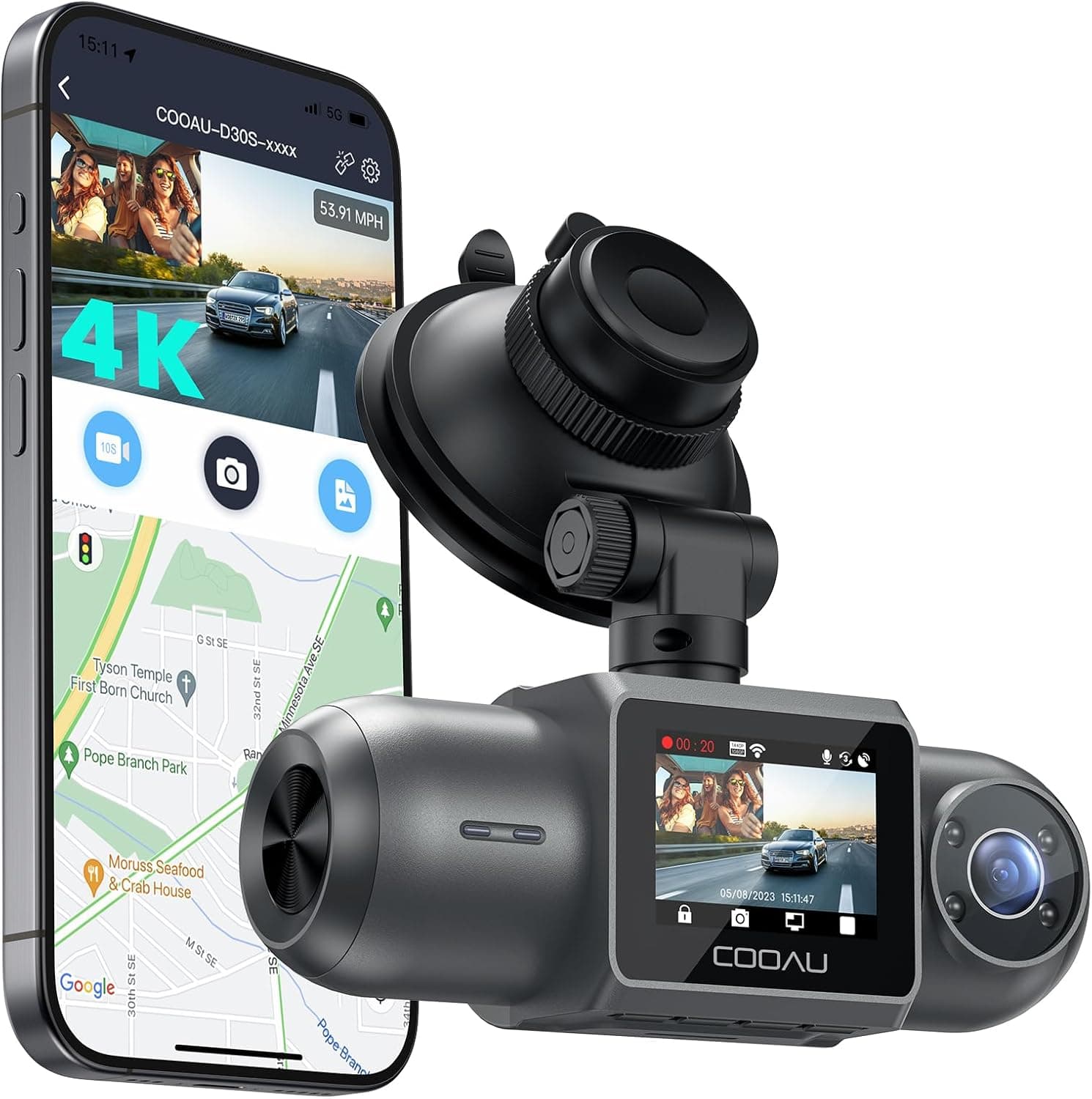 Cámara para coche COOAU D30S – COOAU