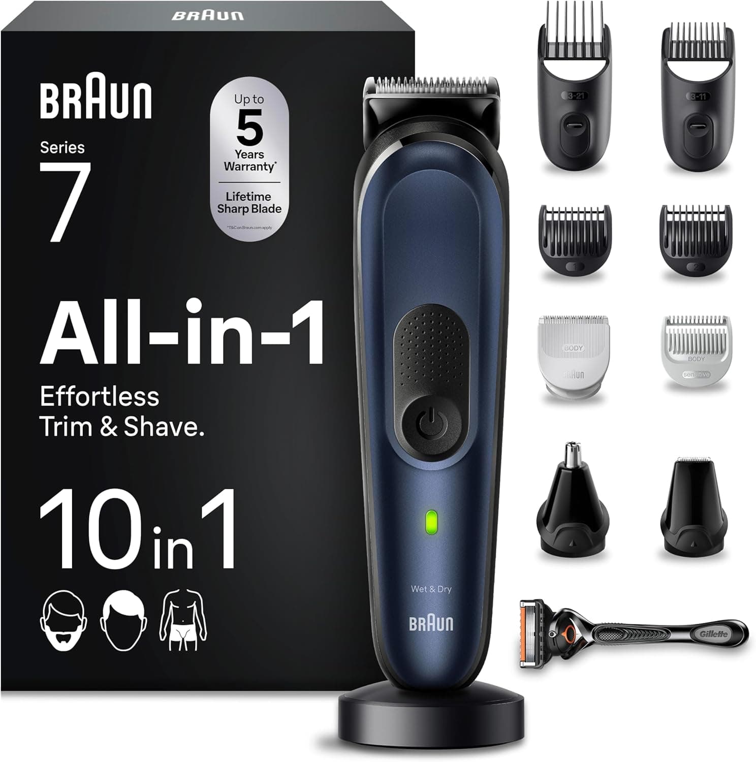 Cortadora de pelo Braun MGK7410 – Braun