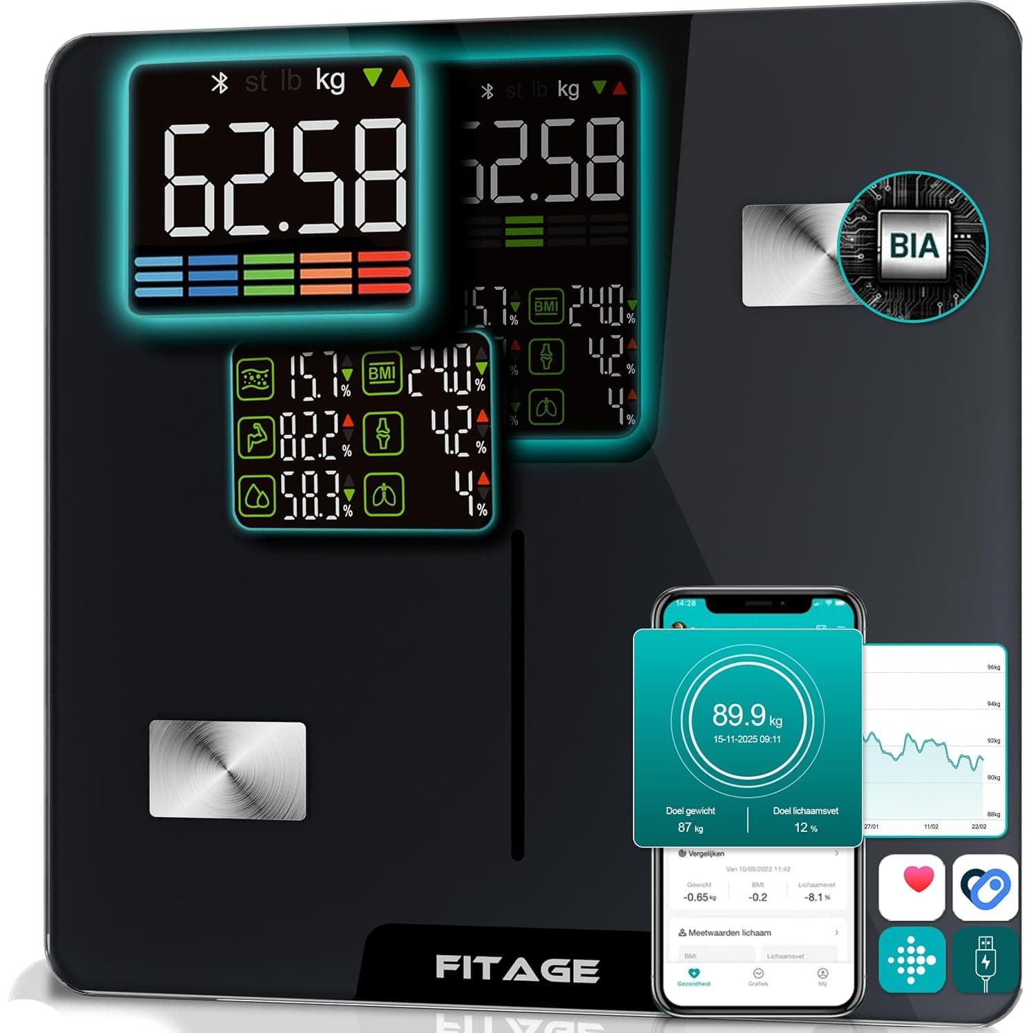 Báscula inteligente FITAGE – FITAGE