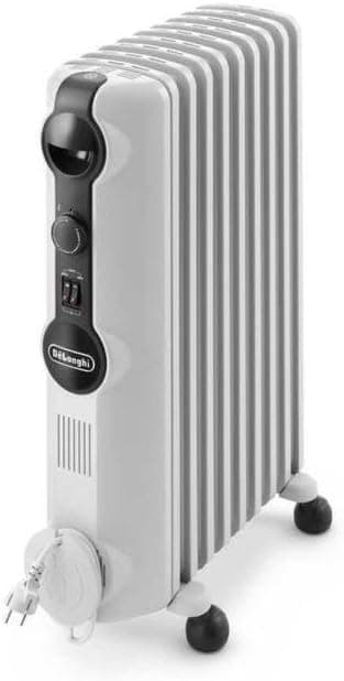 De'Longhi Radia S – Radiador de Aceite para Estancias de Hasta 60 m³, Calefactor Eléctrico con Termostato de Seguridad, 9 ... –