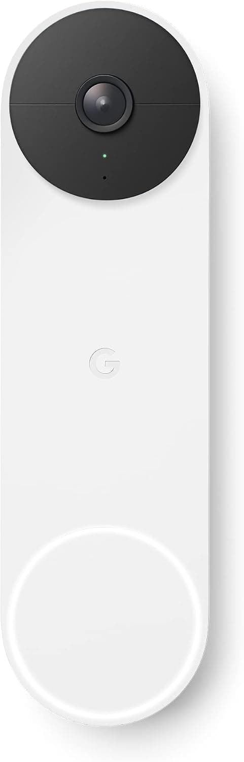 Google Nest Doorbell - Timbre de Video inalámbrico, Snow, 960p, Sólo movimiento – Google