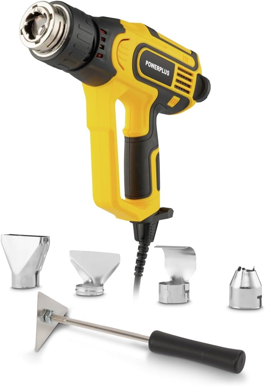Powerplus Pistola térmica POWX1026-2300W, máx. Temperatura de trabajo: 660 °C – Powerplus