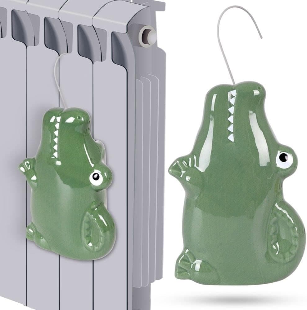 Vilde Humidificador para radiador, humidificador, humidificador, difusor de cerámica, para niños, cocodrilo – Vilde