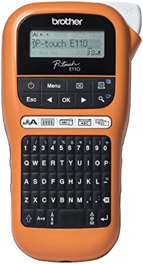 Brother PTE110VP. Rotuladora electrónica portátil Profesional para electricistas e instaladores – Brother
