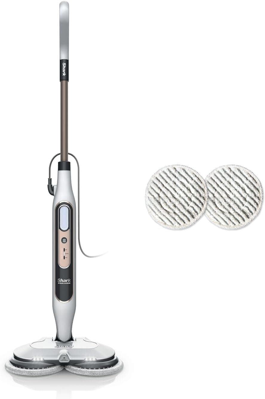 Shark Mopa de Vapor automática con Steam Blaster, 2 almohadillas giratorias y 3 ajustes de vapor, desinfecta, elimina manc... – Shark