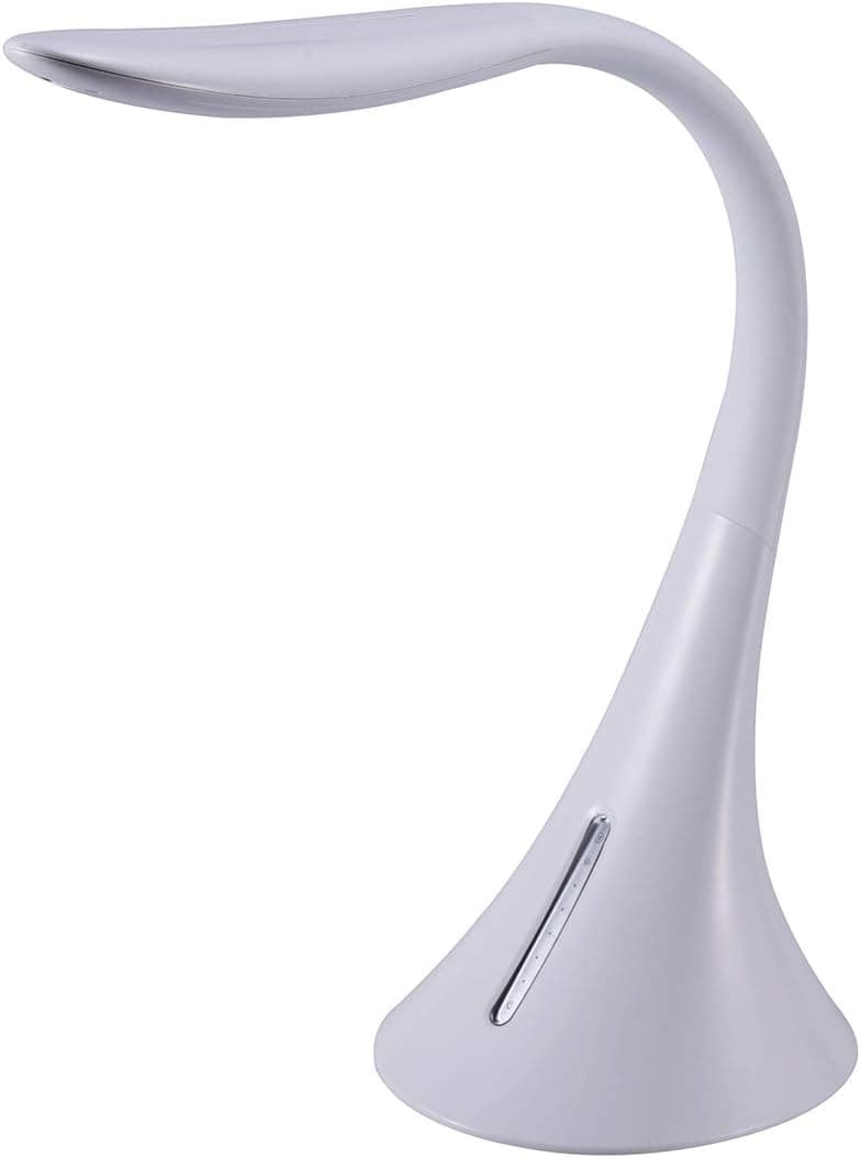 Bostitch Lámpara de escritorio LED moderna de oficina, 8 W, color blanco (VLED1821WHITE-BOS) – Bostitch