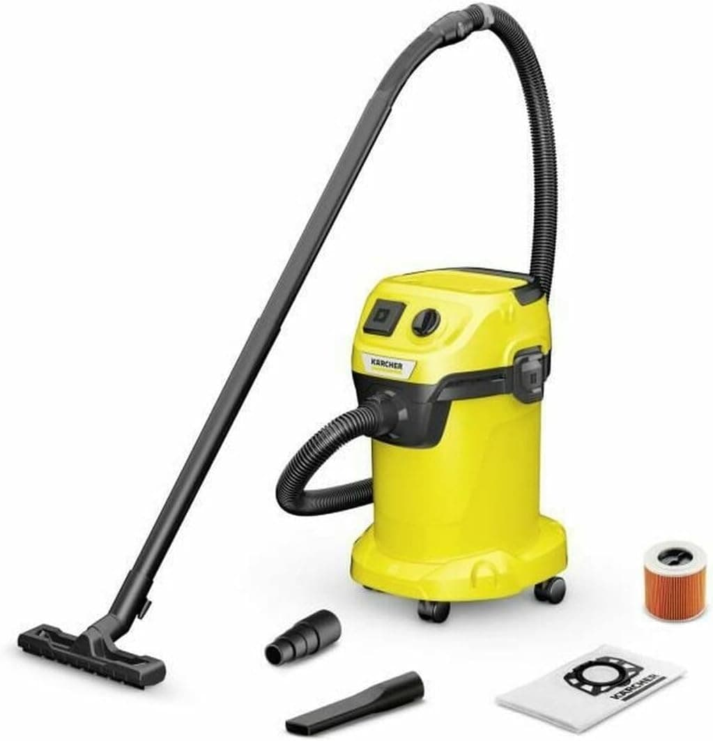 Aspirador en seco y h�medo KARCHER WD 3 P V-19/4/20 - Dep�sito polipropileno 19 L - 1000W (toma de corriente port�til) – Aspirador