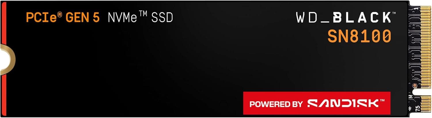 SSD WD 1TB NVMe Black SN8100 –