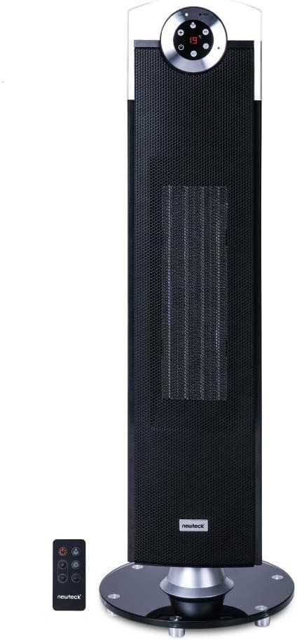 NEWTECK-Calefactor Cerámico Rhapsody, Termoventilador de Torre, 2500W, Temperatura Ajustable hasta 35º, Temporizador 12h. ... –