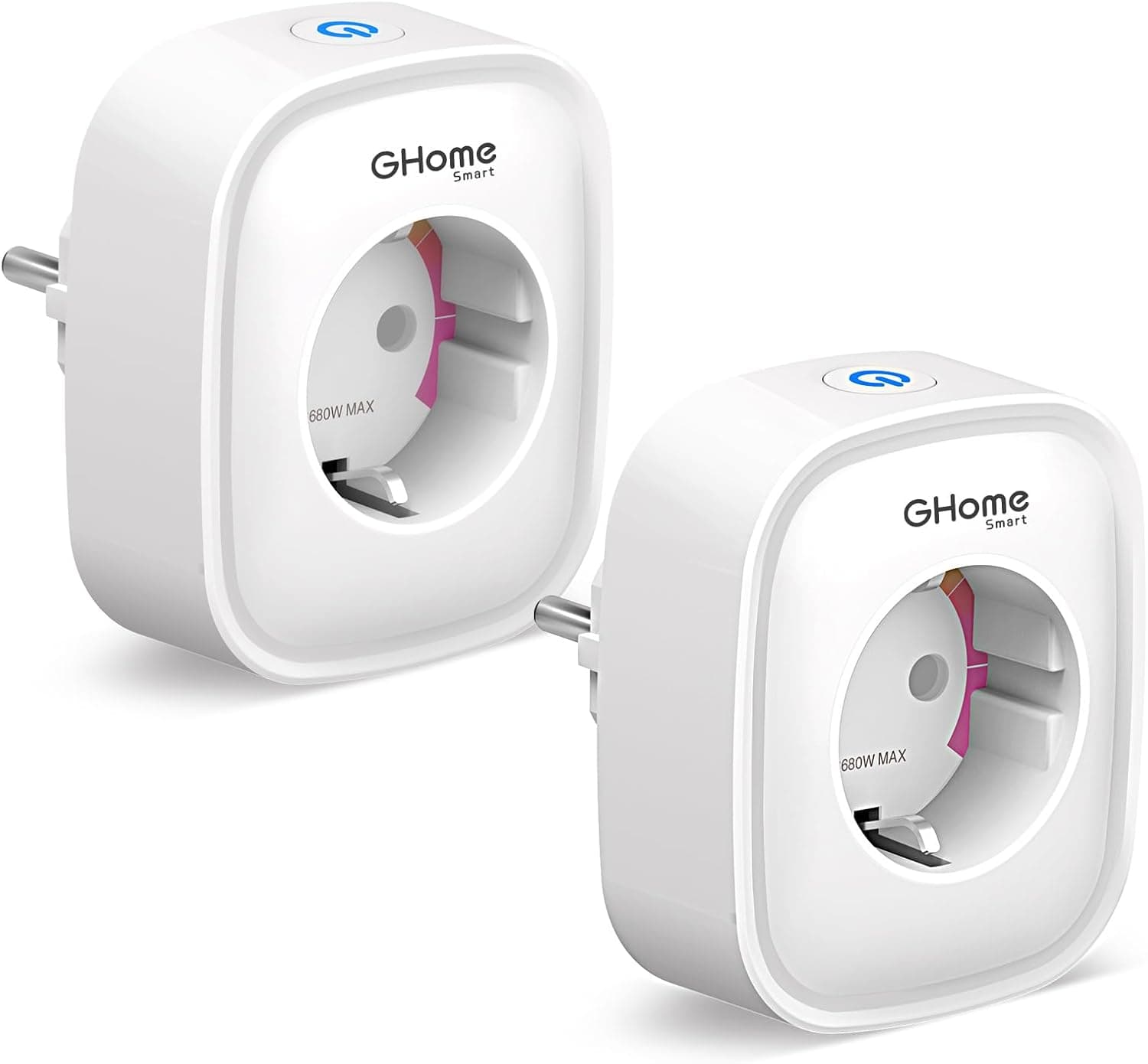 GHome Smart Enchufe Inteligente, 16A Enchufe WiFi Medidor de Consumo, Compatible con Alexa y Google Home, Tomada Inteligen... – GHome