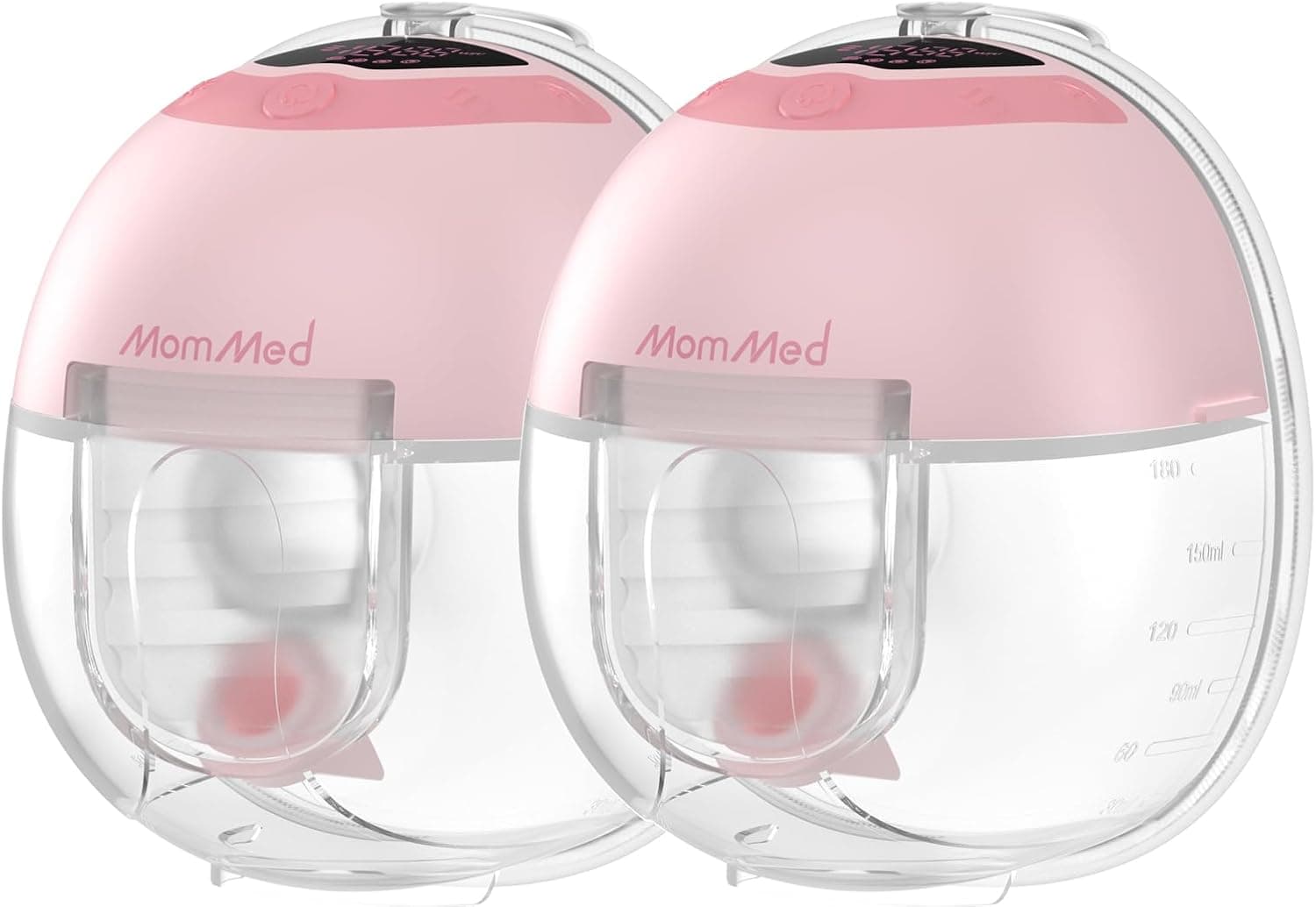 MomMed S33 Sacaleches Portátil, Extractor de Leche Silencioso para Sujetador, Trabajo y Noche, Pausa con Un Toque, Luz Noc... – MomMed