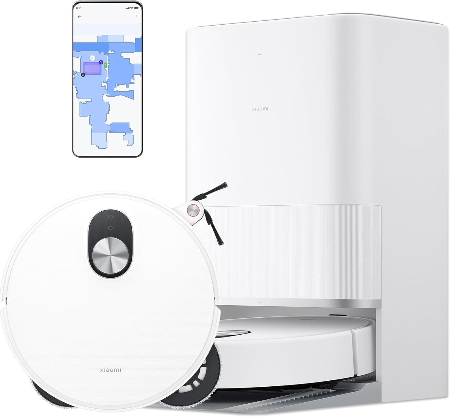 XIAOMI Robot Vacuum 5 Pro - Robot Aspirador y Fregasuelos Inteligente, 20 000 Pa,Videollamada Unidireccional en Alta Defin... – XIAOMI