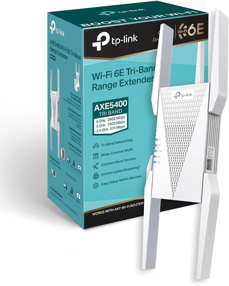 Repetidor WiFi TP-Link RE815XE Repetidor WiFi 6e Mesh AXE5400 –