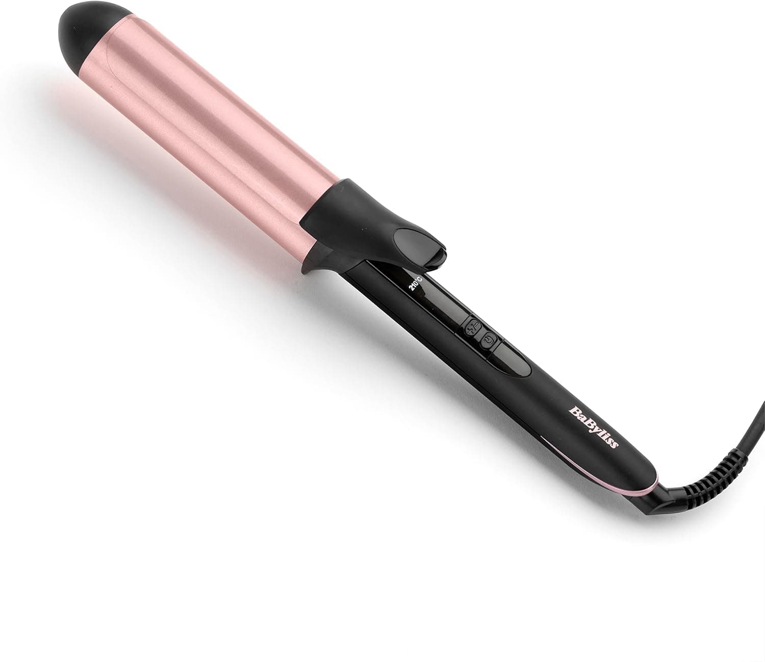 BaByliss Rizador de pelo 38mm C453E Tenacilla de cerámica con cuarzo, con Pinza, 6 Temperaturas 160°C a 210°C, Rizos Durad... – BaByliss