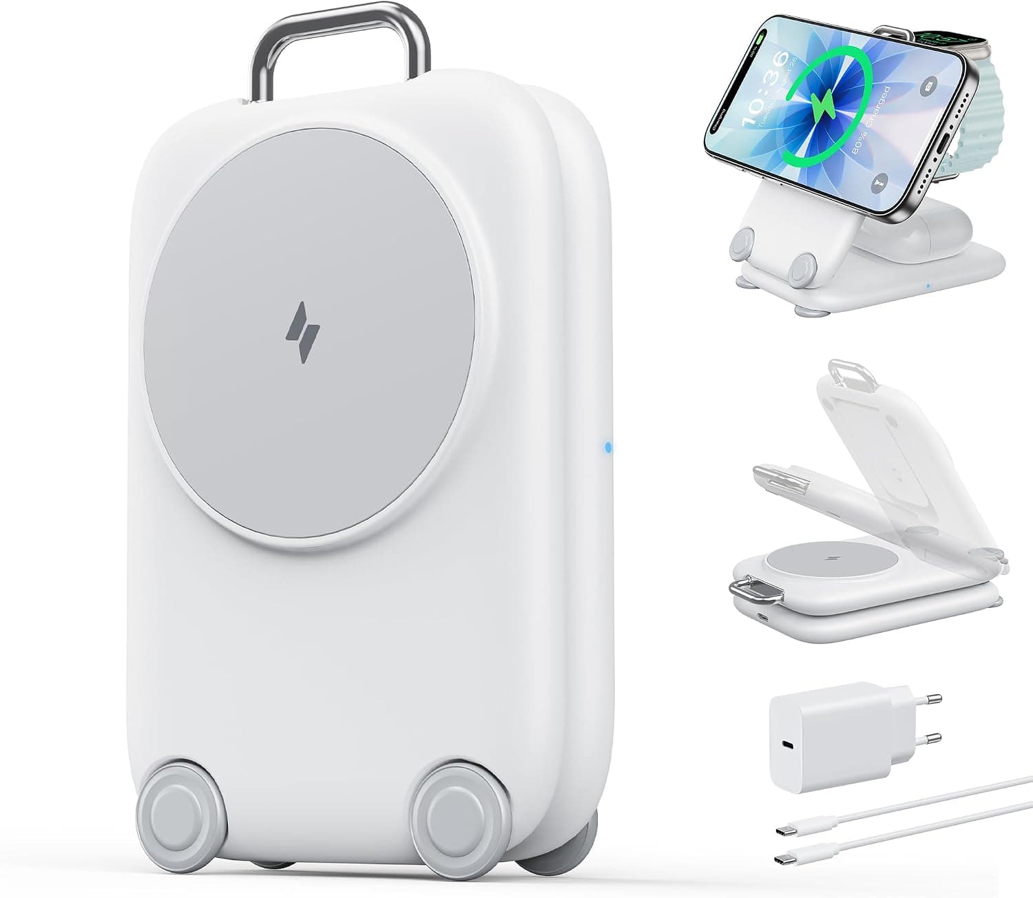 Cargador inalámbrico Mukiya 3 en 1 Cargador inalámbrico – Mukiya