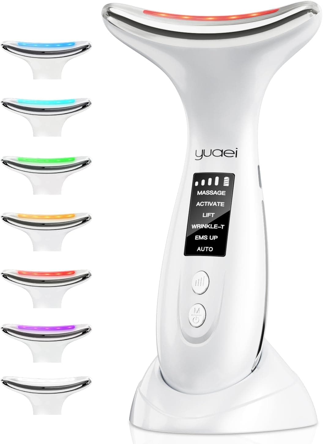 Masajeador Facial Electrico Cara Masaje: 6 Modos Aparato Faciales 7 Colores Led Máquina Mujer Reafirmante - 45℃ Ems Antiar... – Masajeador
