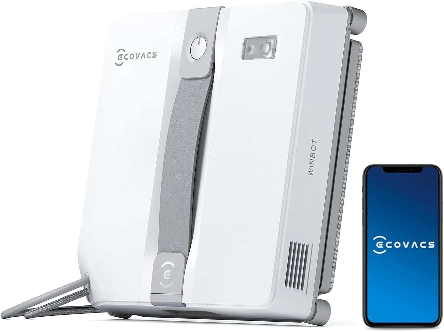 ECOVACS Robot limpiacristales WINBOT Mini diseño Compacto, boquillas Dobles con pulverizador ultrasónico, Sistema de protecci – ECOVACS