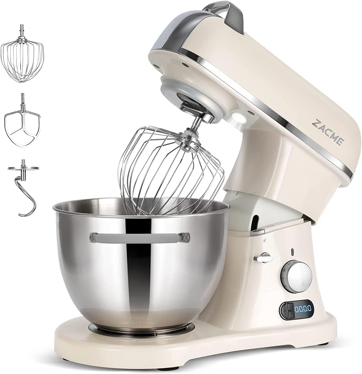 Robot de Cocina Multifuncional 7L,Batidora Amasadora Repostería Profesional 1500W, 11 velocidades, para la mayoría de la c... – Robot