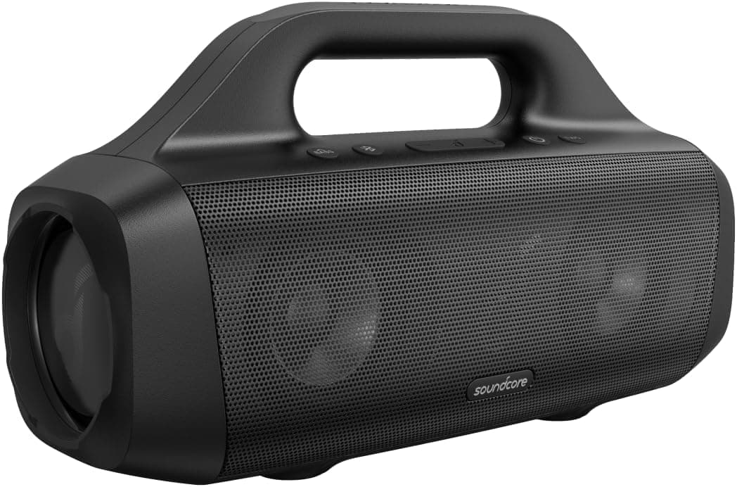 Soundcore Motion Boom Altavoz Bluetooth Potente de 30W, con Diafragma de Titanio, Tecnología BassUp, Resistente al Agua IPX7, 24h de Reproducción, App, para Exteriores y Camping, Altavoz portátil – Soundcore