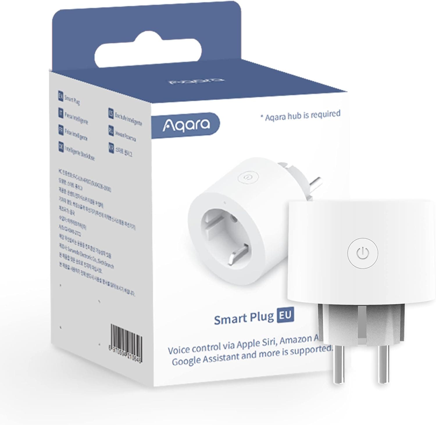 Aqara Enchufe Inteligente, Requiere HUB, Zigbee 3.0, con Programación, Temporizador y Control de Voz, Control de Energía, ... – Aqara