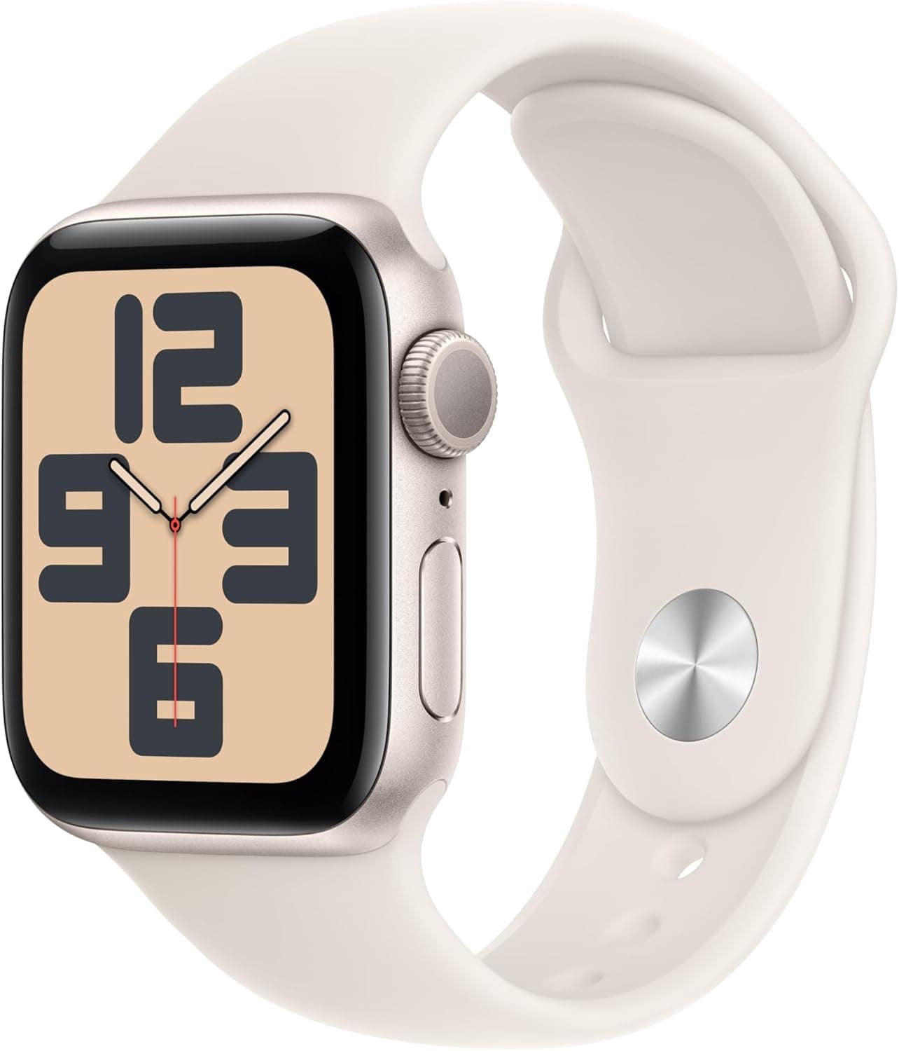 Apple Watch SE de 2.ª generación GPS Smartwatch con Caja de Aluminio en Blanco Estrella de 40 mm y Correa Deportiva Blanco... – Apple