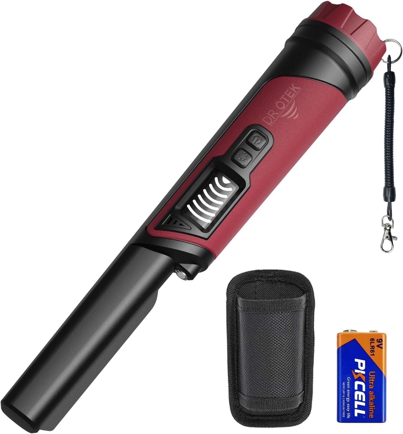 DR.ÖTEK Detector de metales, IP68 puntero de mano totalmente impermeable con pantalla LCD, innovadora función de cancelaci... – DRÖTEK