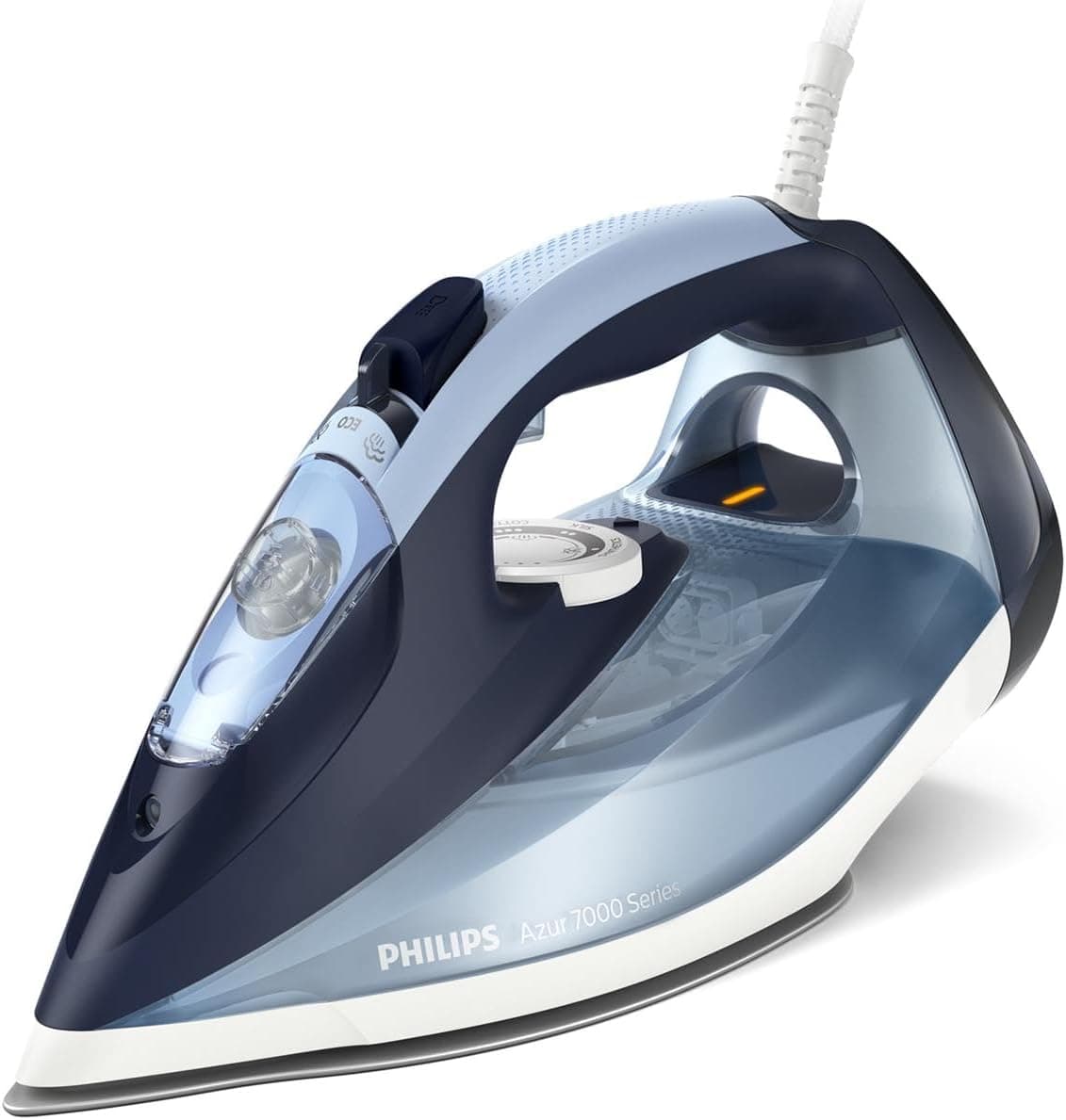 Philips Azur Series 7000 Plancha de vapor - 2800 W, 50 g/min de vapor continuo, 250g de golpe de vapor, vapor vertical, suela – Philips
