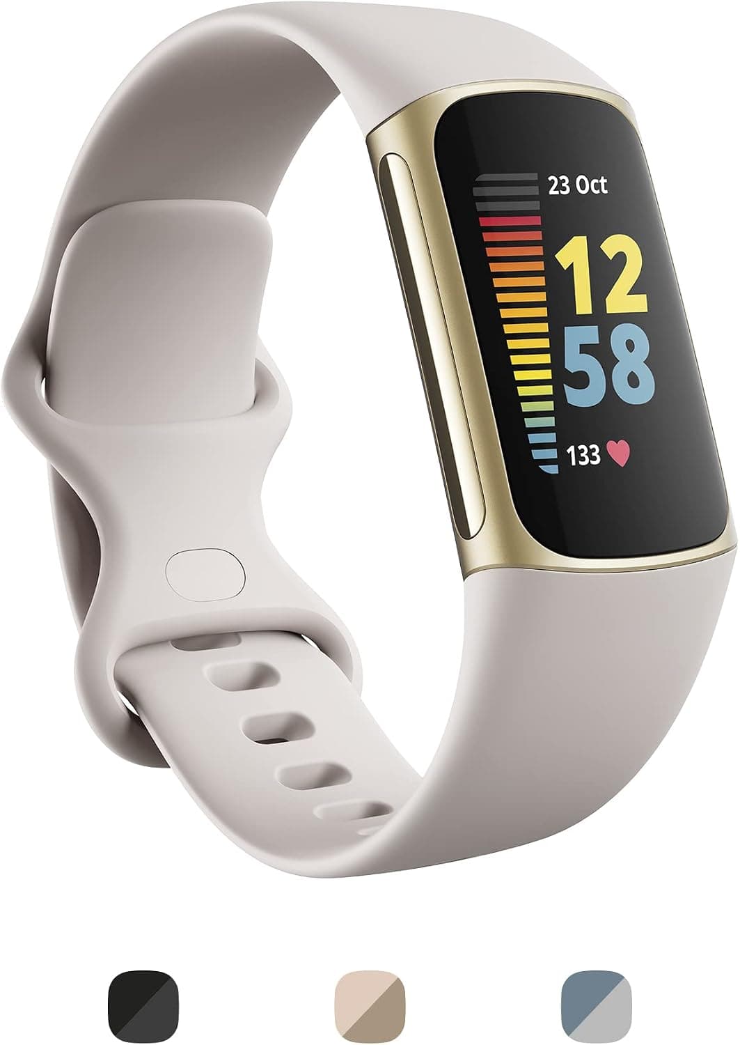 Fitbit Charge 5 Pulsera Avanzada Actividad con 6 Meses de Servicio Premium Incluidos, Hasta 7 Días de Batería, Función ECG... – Fitbit