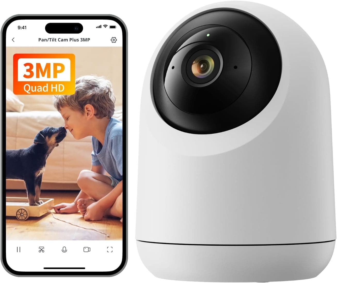 SwitchBot Cámara de seguridad interior 2K, cámara de vigilancia interior Wi-Fi con campo de visión de 360°/115°, detección... – SwitchBot
