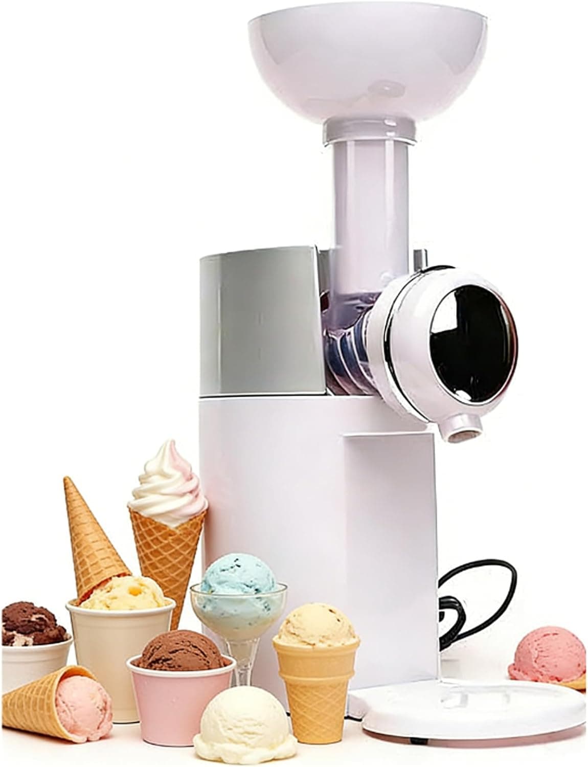 Máquina de helado suave, compresor para postres saludables, gelatina, batidos y yogur sin lácteos, helado casero, operació... – Máquina
