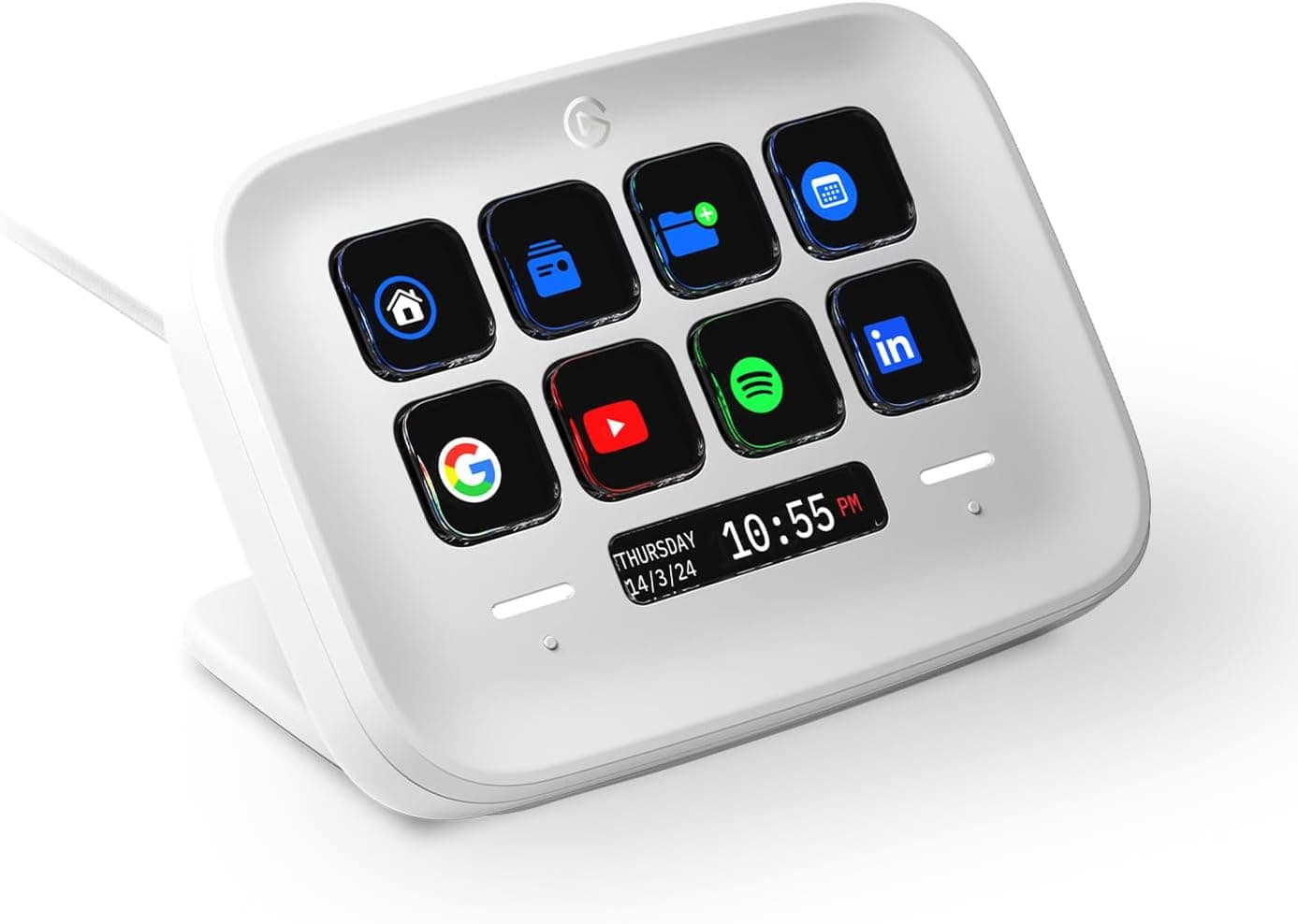 Elgato Stream Deck Neo – 8 teclas personalizables, 2 Touch Points, vuela por tus tareas y procesos - Controla Word, Excel,... –