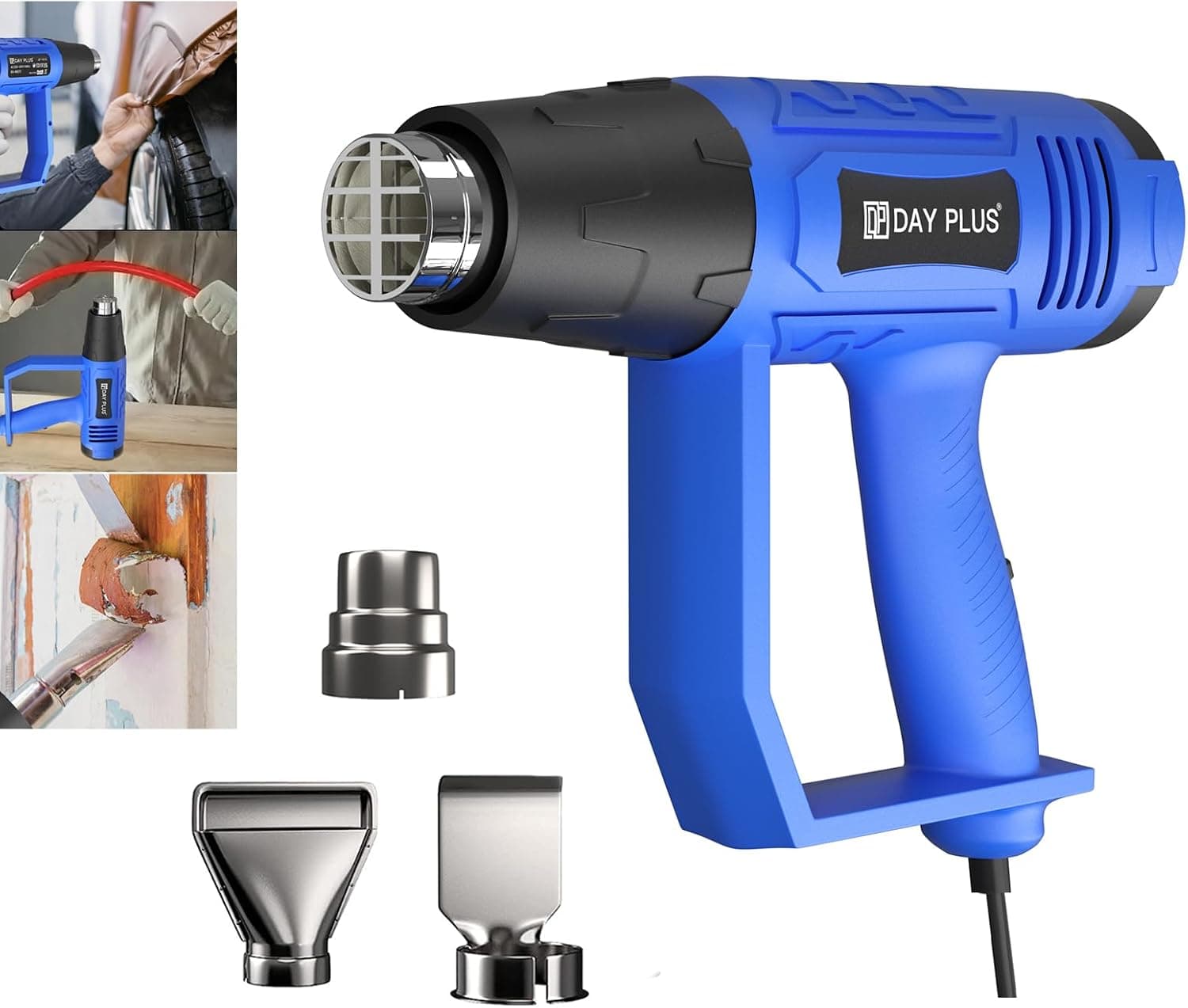2000W Pistola de aire caliente El decaper térmico tiene dos niveles de temperatura ajustable 350℃-600℃ con 4 accesorios se... – 2000W